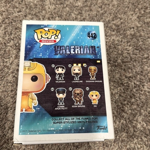 FUNKO POP! MOVIES/VALERIAN (DA # 442) 2017 Vinyl Figure Valerian Pop! Movies - Picture 8 of 8